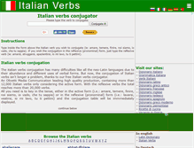 Tablet Screenshot of italian-verbs.com